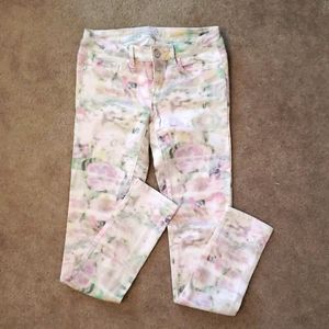 Aeropostale floral jeans